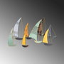 Wallity Yavuz Escultura de Pared de Metal Multicolor